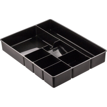 Officemate Deep Desk Drawer Tray - 7 Compartment(s) - 2.25" Height x 11.50" Width x 15.12" Length - Black - 1 Each