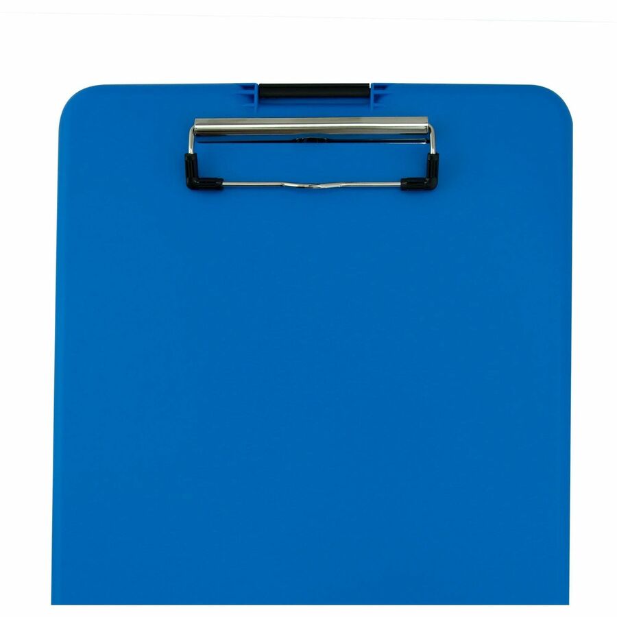 Saunders SlimMate Storage Clipboard - 0.50" Clip Capacity - Polypropylene - Blue - 1 Each