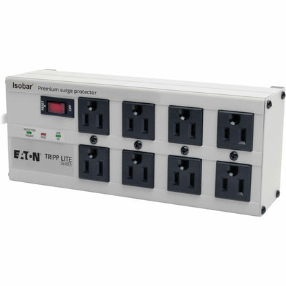 Tripp Lite series 8-outlet Premium Surge Suppressor - Light Gray - NEMA 5-15P - 8 x NEMA 5-15R - 1440 VA - 3840 J - 120 