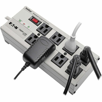 Tripp Lite series 8-outlet Premium Surge Suppressor - Light Gray - NEMA 5-15P - 8 x NEMA 5-15R - 1440 VA - 3840 J - 120 