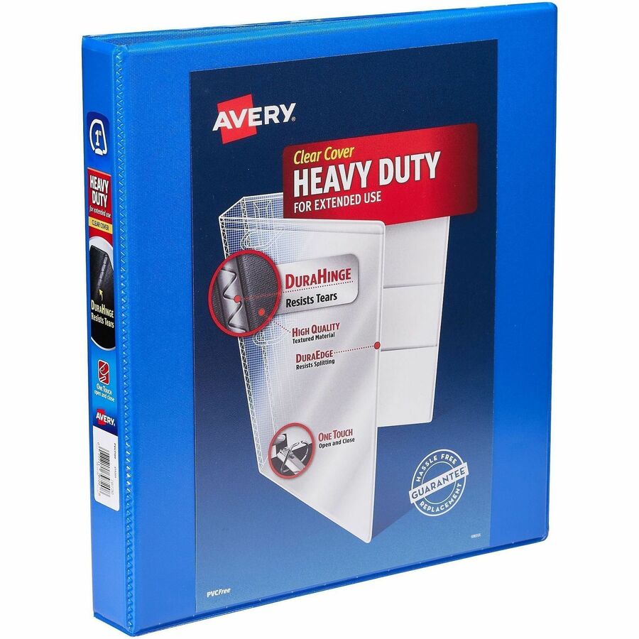 Avery Heavy-Duty View Binder - 1" Binder Capacity - Letter - 8 1/2" x 11" Sheet Size - 250 Sheet Capacity - 1 2/5" Spine