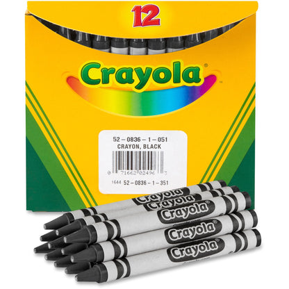 Crayola Bulk Crayons - Black - 1 Box