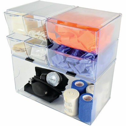 Deflecto Stackable Cube Organizer - 1 Compartment(s) - 6" Height x 12" Width x 6" Depth - 1 Each