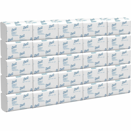 Scott® Pro Scottfold Multifold Paper Towels with Absorbency Pockets - 1 Ply - 7.80" Width x 12.40" Length - White - 175/