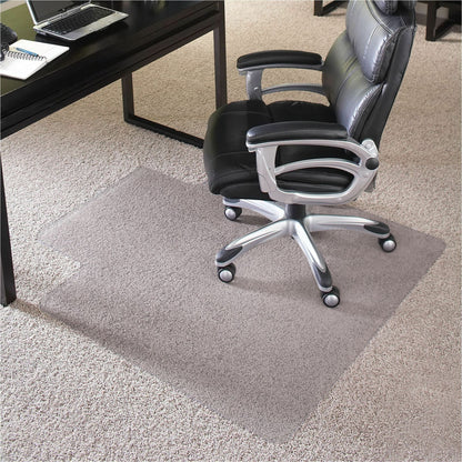 ES ROBBINS High-Pile Carpet Chair Mat - Pile Carpet, High Pile Carpet - 53" Length x 45" Width - Lip Size 12" Length x 2