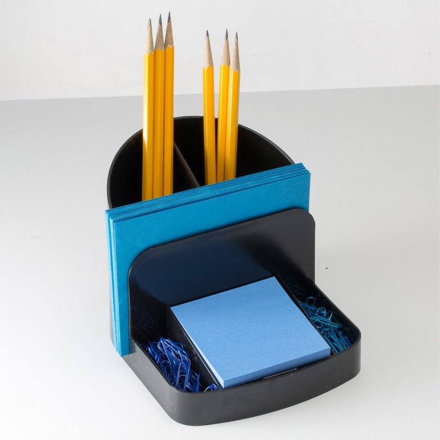 Officemate Deluxe Desk Organizer - 5 Compartment(s) - 5" Height x 5.38" Width x 6.75" Depth - Desktop - 30% Recycled - B