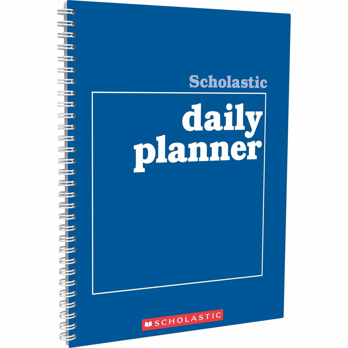Scholastic Daily Planner - Academic - Daily, Weekly, Yearly - 8 1/2" x 11" Sheet Size - White Sheet - Blue Cover - 1 Eac