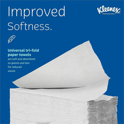 Kleenex Scottfold Multifold Paper Towels with Fast-Drying Absorbency Pockets - 9.40" Width x 12.40" Length - White - Pap
