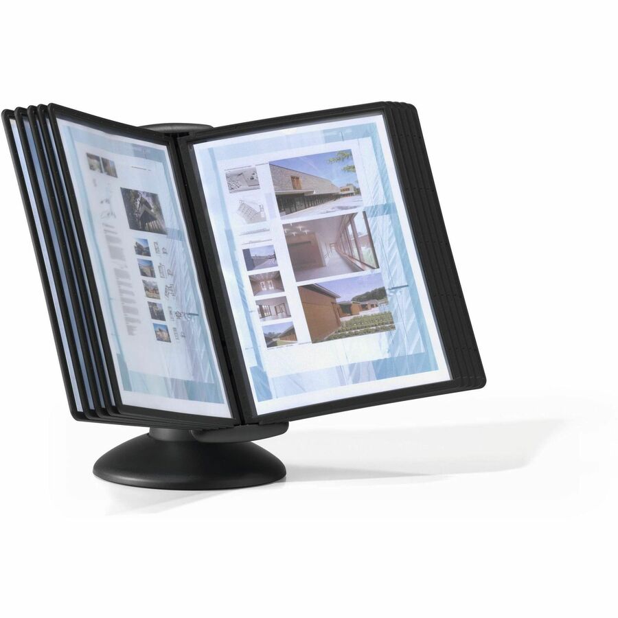 DURABLE Sherpa Motion Desk System - Desktop - 10 Panels - Support Letter 8.50" x 11" Media - 1 Each