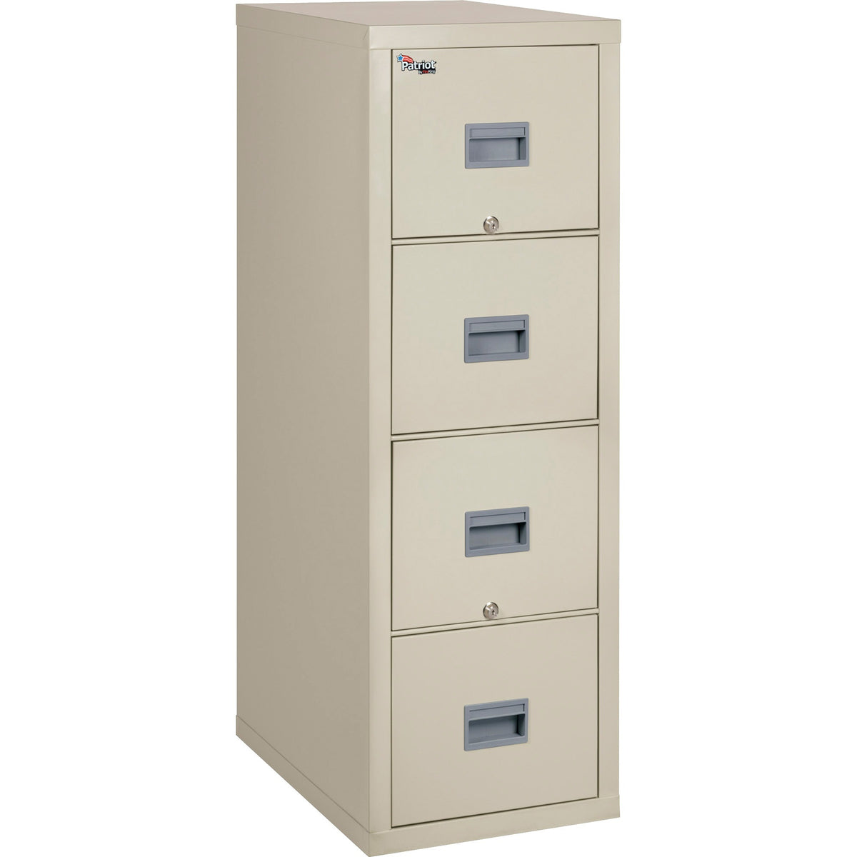FireKing Patriot Series 4-Drawer Vertical Fire Files - 20.8" Width x 31.6" Depth x 52.8" Height - 4 x Drawer(s) for File