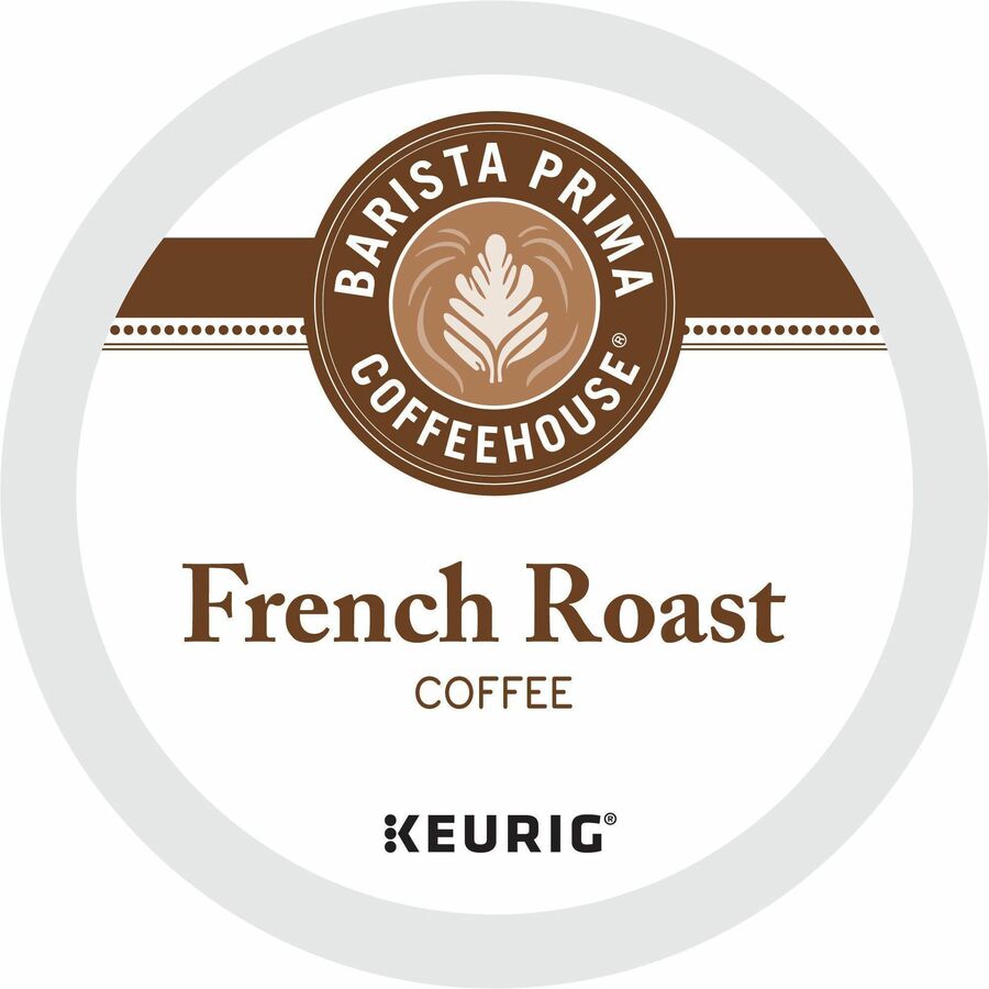 Barista Prima Coffeehouse® K-Cup French Roast Coffee - Compatible with Keurig Brewer - Regular - French - K-Cup - French