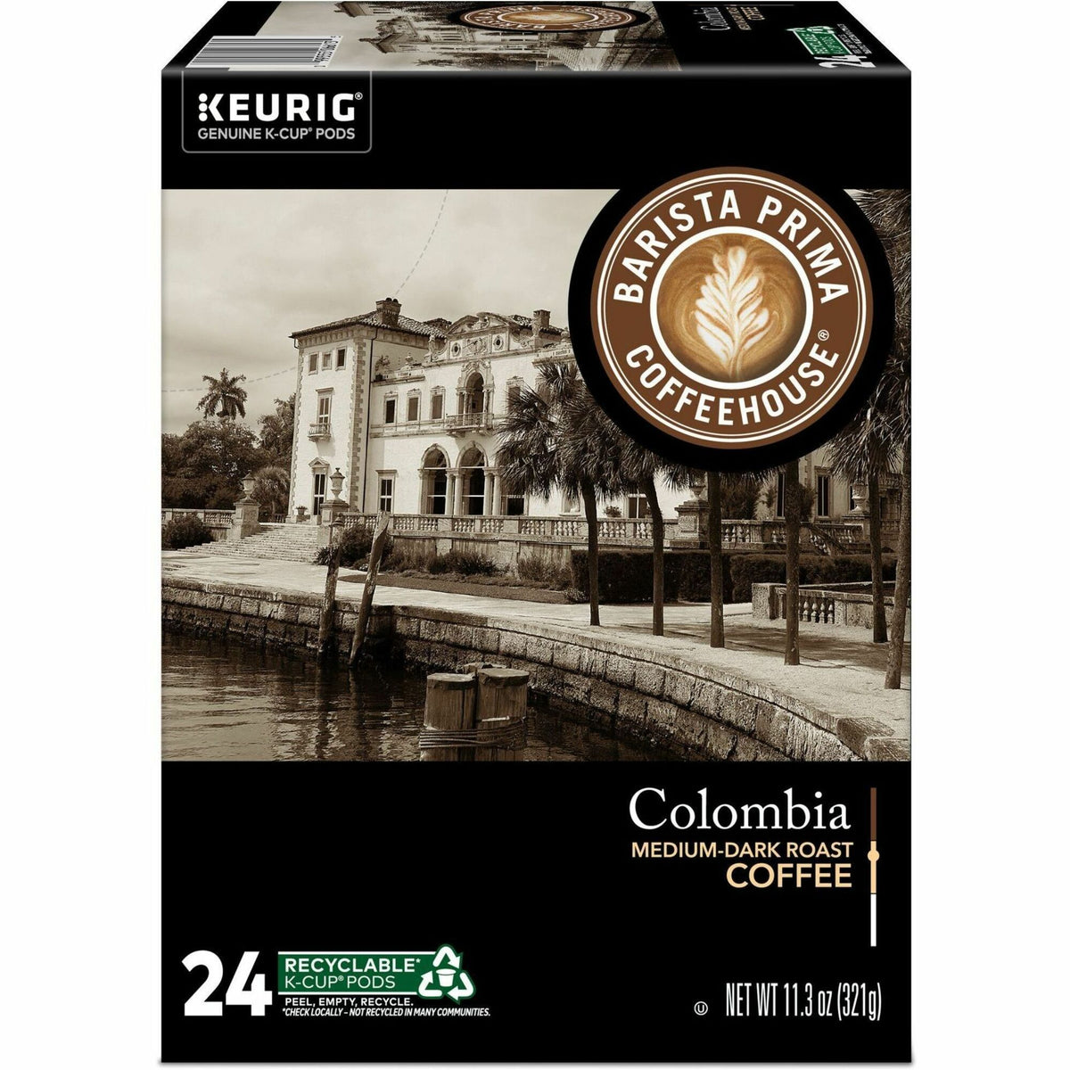 Barista Prima Coffeehouse® K-Cup Colombia Coffee - Compatible with Keurig Brewer - Regular - Bold - K-Cup - Kosher - 24 