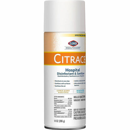 Clorox Healthcare Citrace Hospital Disinfectant and Sanitizer - For Multipurpose - 14 fl oz (0.4 quart) - Fresh Citrus S