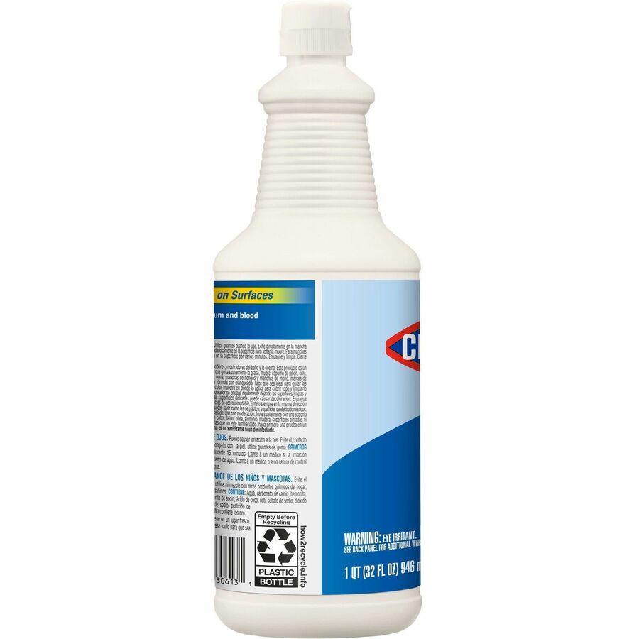 CloroxPro™ Bleach Cream Cleanser - For Multipurpose - Cream Cleanser - 32 fl oz (1 quart) - 8 / Carton