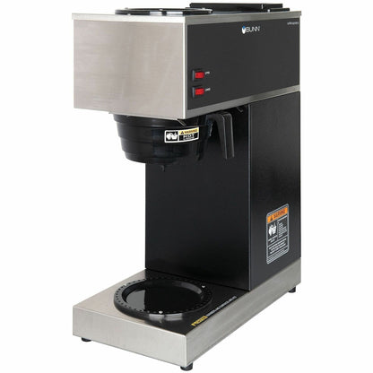 BUNN 12 Cup Pourover Coffee Brewer with 2 Warmers and Black finish - 1575 W - 1.22 gal - 12 Cup(s) - Multi-serve - Black