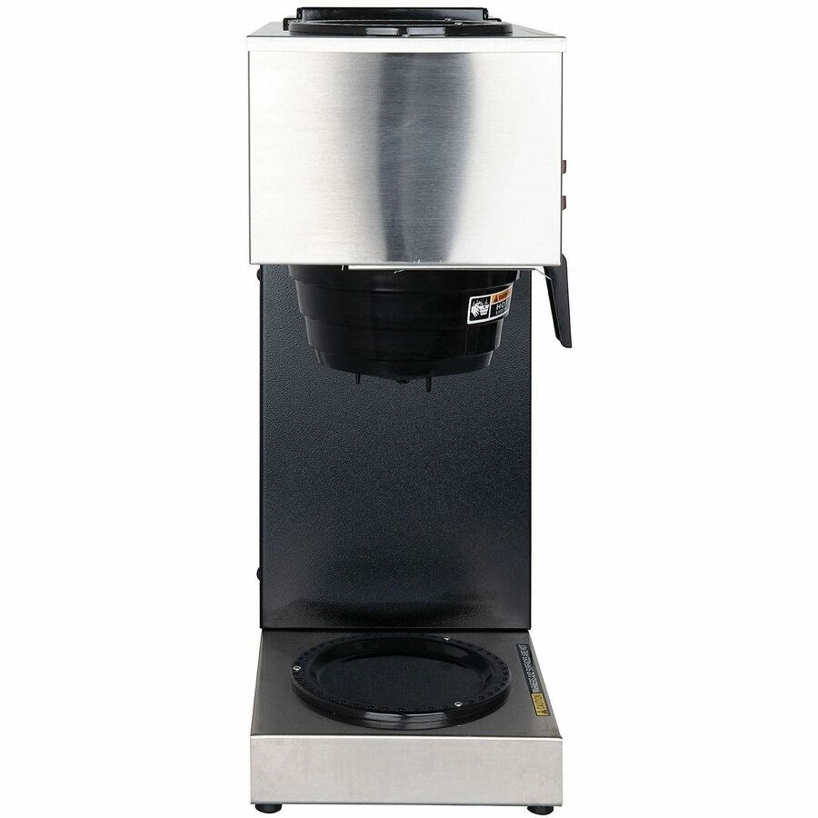 BUNN 12 Cup Pourover Coffee Brewer with 2 Warmers and Black finish - 1575 W - 1.22 gal - 12 Cup(s) - Multi-serve - Black
