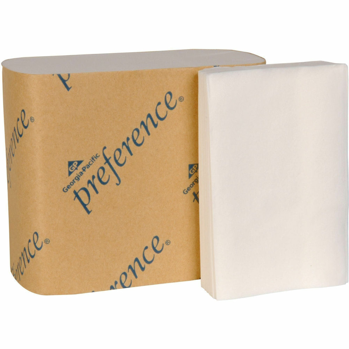 Preference Interfold Toilet Paper - 2 Ply - Interfolded - 4" Width x 5" Length - White - 400/Pack - 60 / Carton