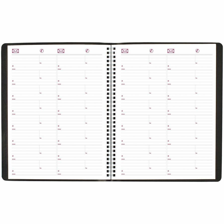 Brownline Essential Monthly Planner - Monthly - 14 Month - December 2026 to January 2028 - Wire Bound - Black Cover - 1 