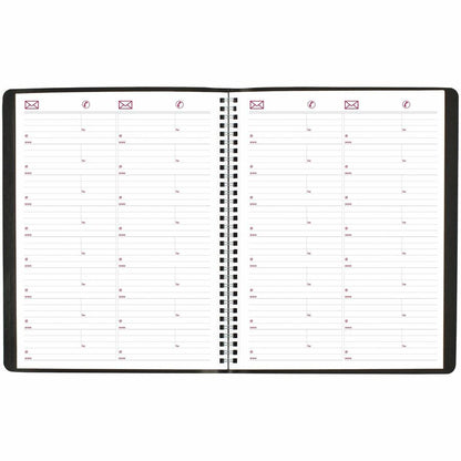 Brownline Essential Monthly Planner - Monthly - 14 Month - December 2026 to January 2028 - Wire Bound - Black Cover - 1 