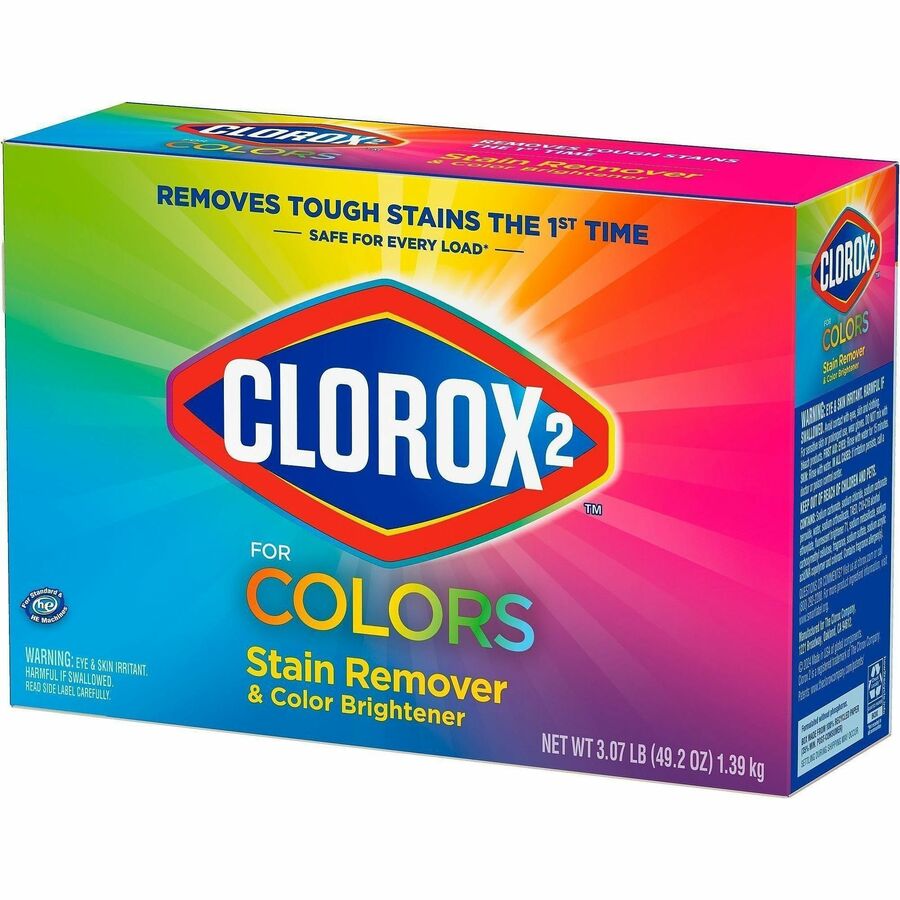 Clorox for Colors Stain Remover and Color Brightener Powder - 49.20 oz (3.07 lb) - Multi - 1 Each