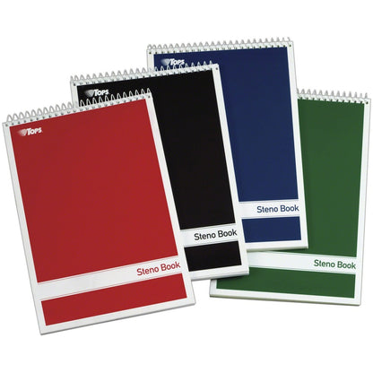 TOPS Gregg-ruled Steno Book - 80 Sheets - Wire Bound - 15 lb Basis Weight - 6" x 9" Sheet Size - 9" Height x 6" Width - 