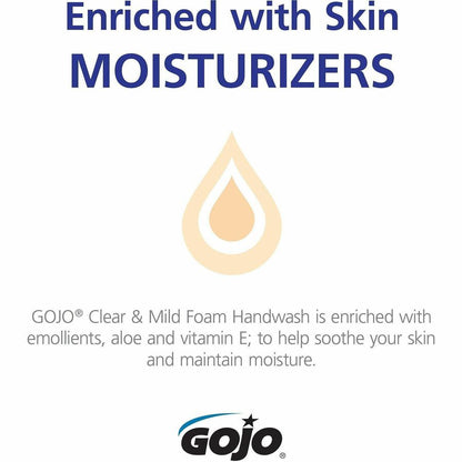Gojo® LTX-12 Clear Mild Foam Handwash Refill - 1.27 quart - Hand, Skin - Moisturizing - Clear - 1 Each
