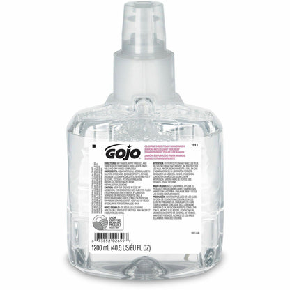 Gojo® LTX-12 Clear Mild Foam Handwash Refill - 1.27 quart - Hand, Skin - Moisturizing - Clear - 1 Each