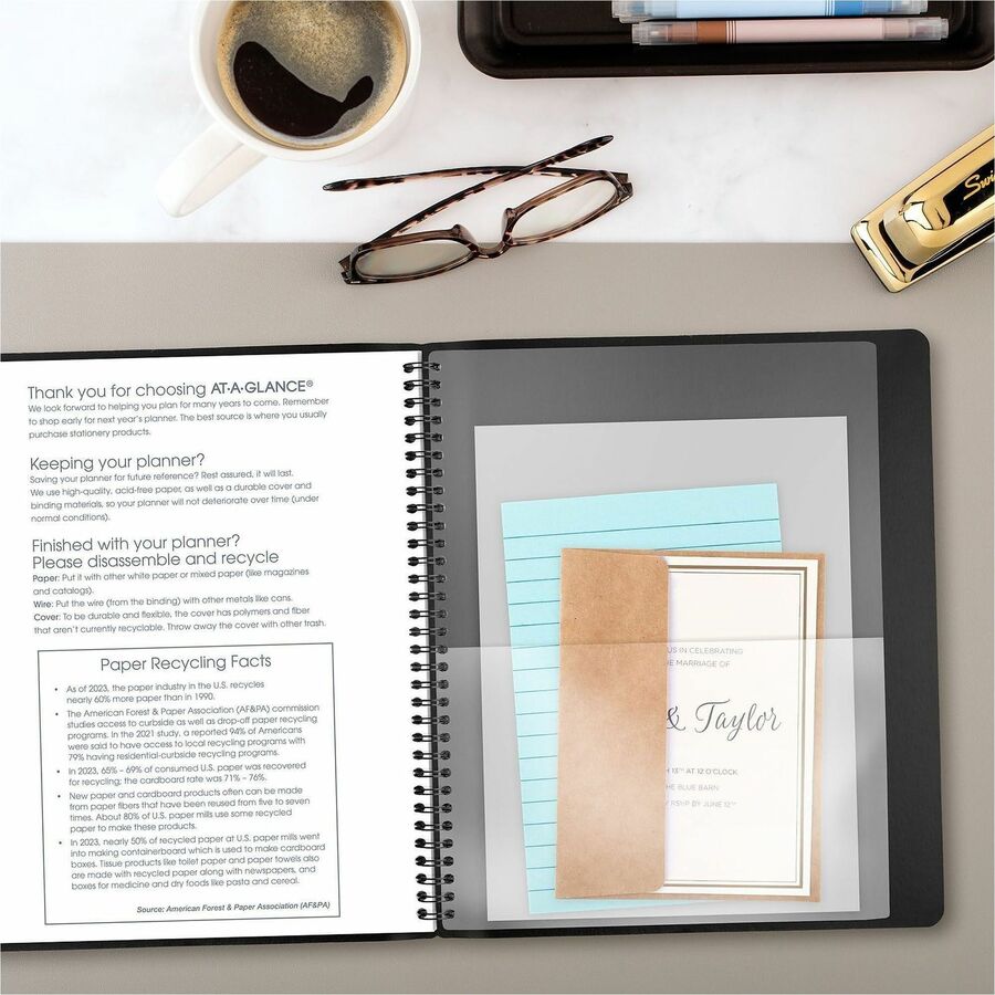 At-A-Glance Contemporary Planner - Large - Julian Dates - Monthly - 1 Year - January 2027 to December 2027 - 1 Month Dou