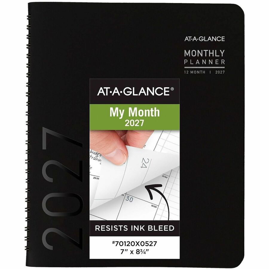 At-A-Glance Contemporary Planner - Julian Dates - Monthly - 1 Year - January 2027 to December 2027 - 1 Month Double Page