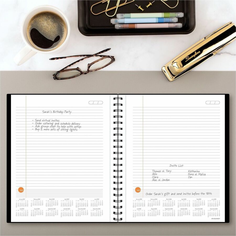At-A-Glance Plan. Write. Remember. Undated Planning Notebook with Reference Calendars - Large - Julian Dates - Daily - 1