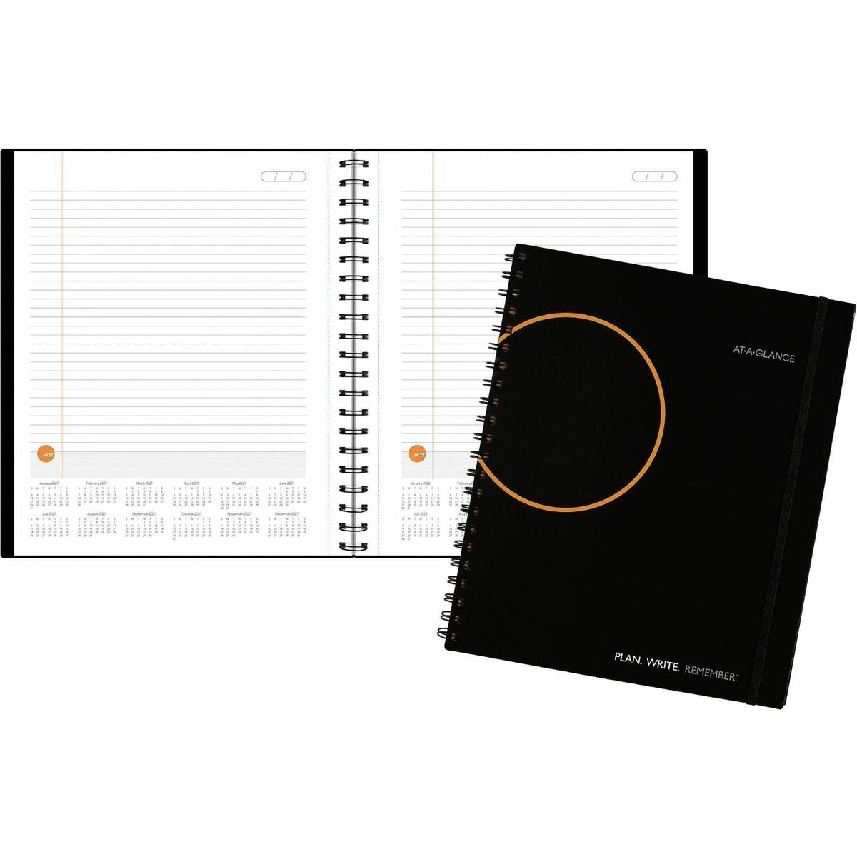 At-A-Glance Plan. Write. Remember. Undated Planning Notebook with Reference Calendars - Large - Julian Dates - Daily - 1