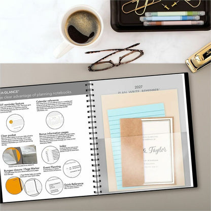 At-A-Glance Plan. Write. Remember. Undated Planning Notebook with Reference Calendars - Large - Julian Dates - Daily - 1