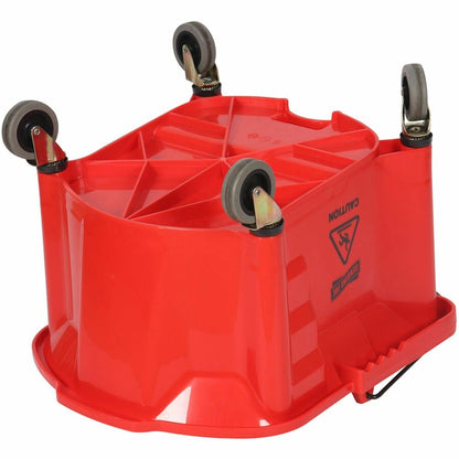 Genuine Joe Splash Shield Mop Bucket/Wringer - 6.50 gal - Plastic - Red - 1 Each