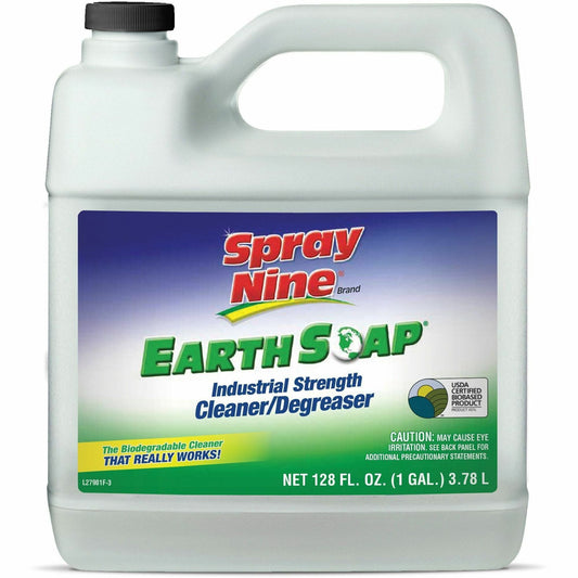 Spray Nine Earth Soap Cleaner/Degreaser - For Tool, Metal Surface, Countertop, Floor - Concentrate - 128 fl oz (4 quart)