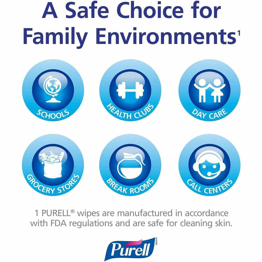 PURELL® Sanitizing Wipes - WhiteTub - 270/Tub - 1 Each