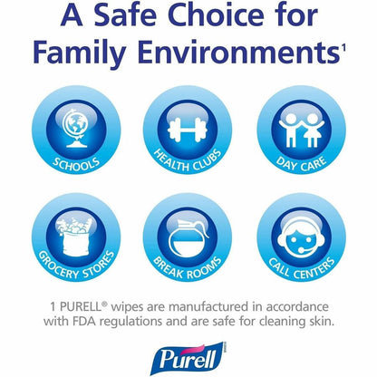 PURELL® Sanitizing Wipes - WhiteTub - 270/Tub - 1 Each