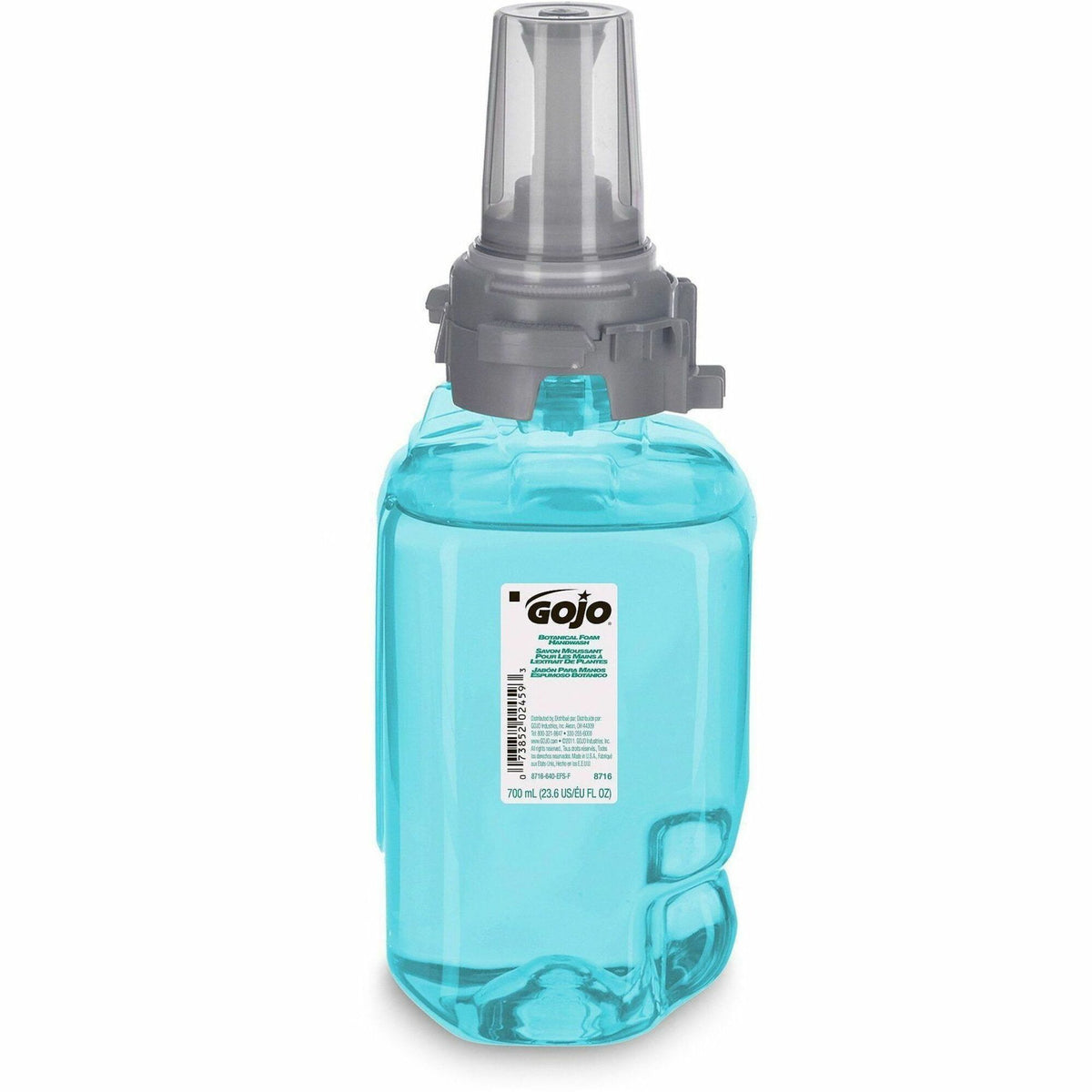 Gojo® ADX-7 Dispenser Refill Botanical Foam Soap - Botanical Scent - 23.67 fl oz - Pump Bottle Dispenser - Skin, Hand - 