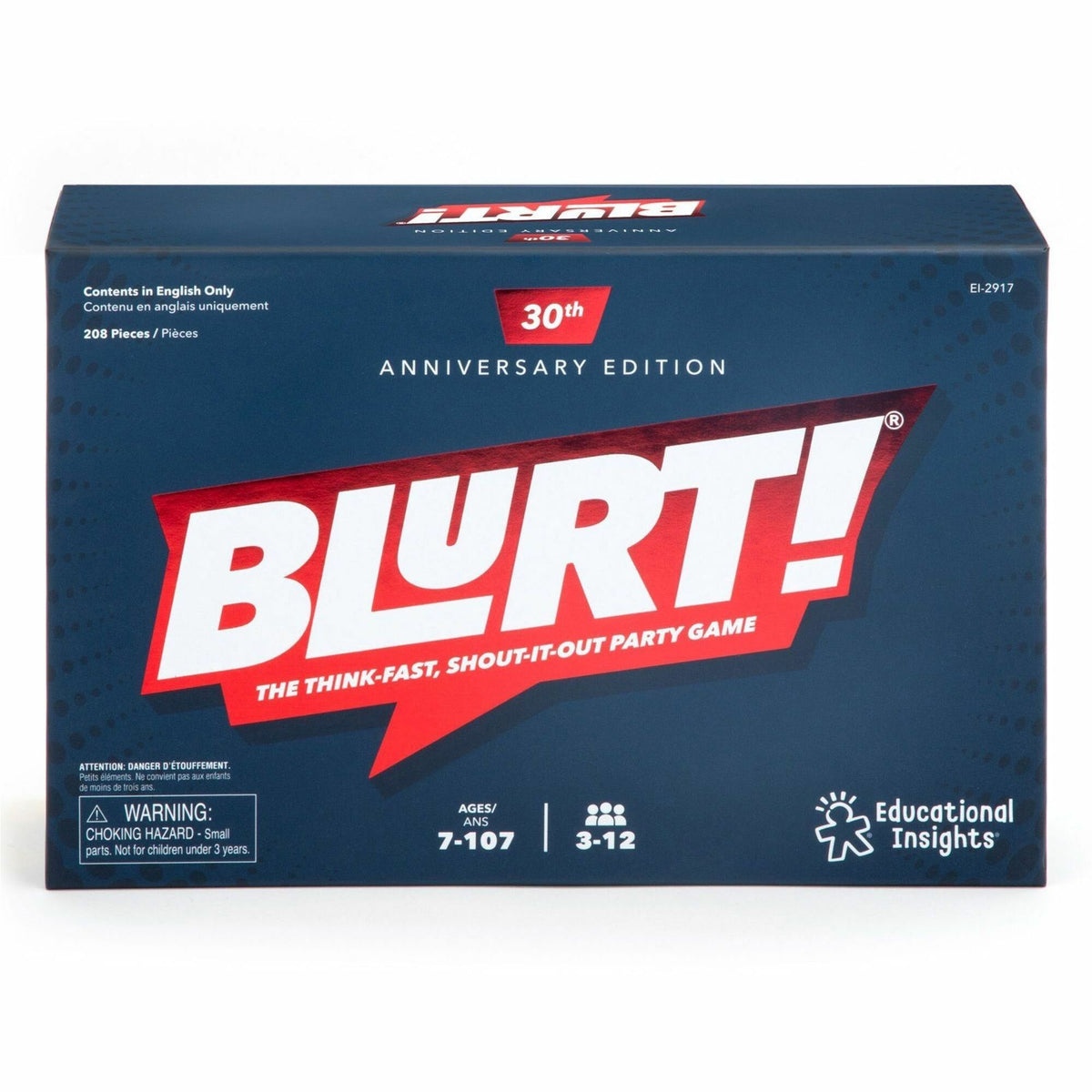 Educational Insights Blurt Word Race Game - Word - Strategy - 3 to 12 Players - 1 Each