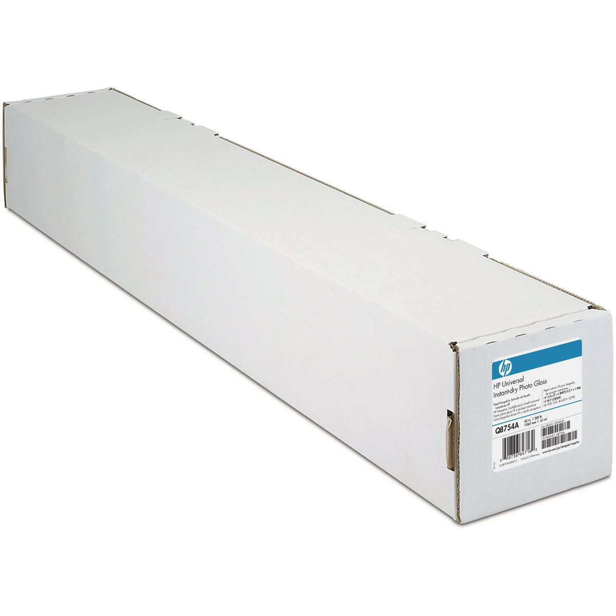 HP Q657 Universal Instant-dry Gloss Photo Paper - 107 Brightness - 42" x 100 ft - 50.50 lb Basis Weight - Glossy - FSC -