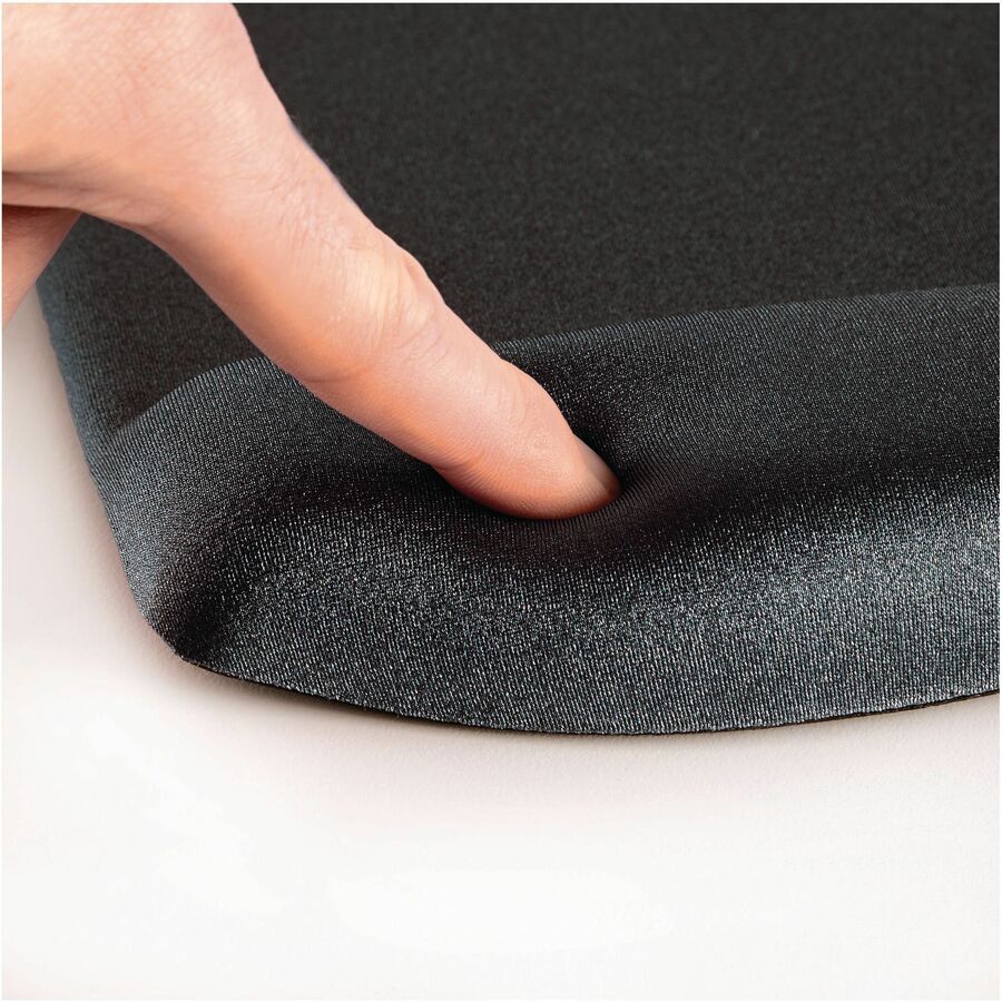 Fellowes PlushTouch Microban Keyboard Wrist Rest - 1" Height x 18.13" Width x 3.19" Depth - Black - Polyurethane - 1 Eac