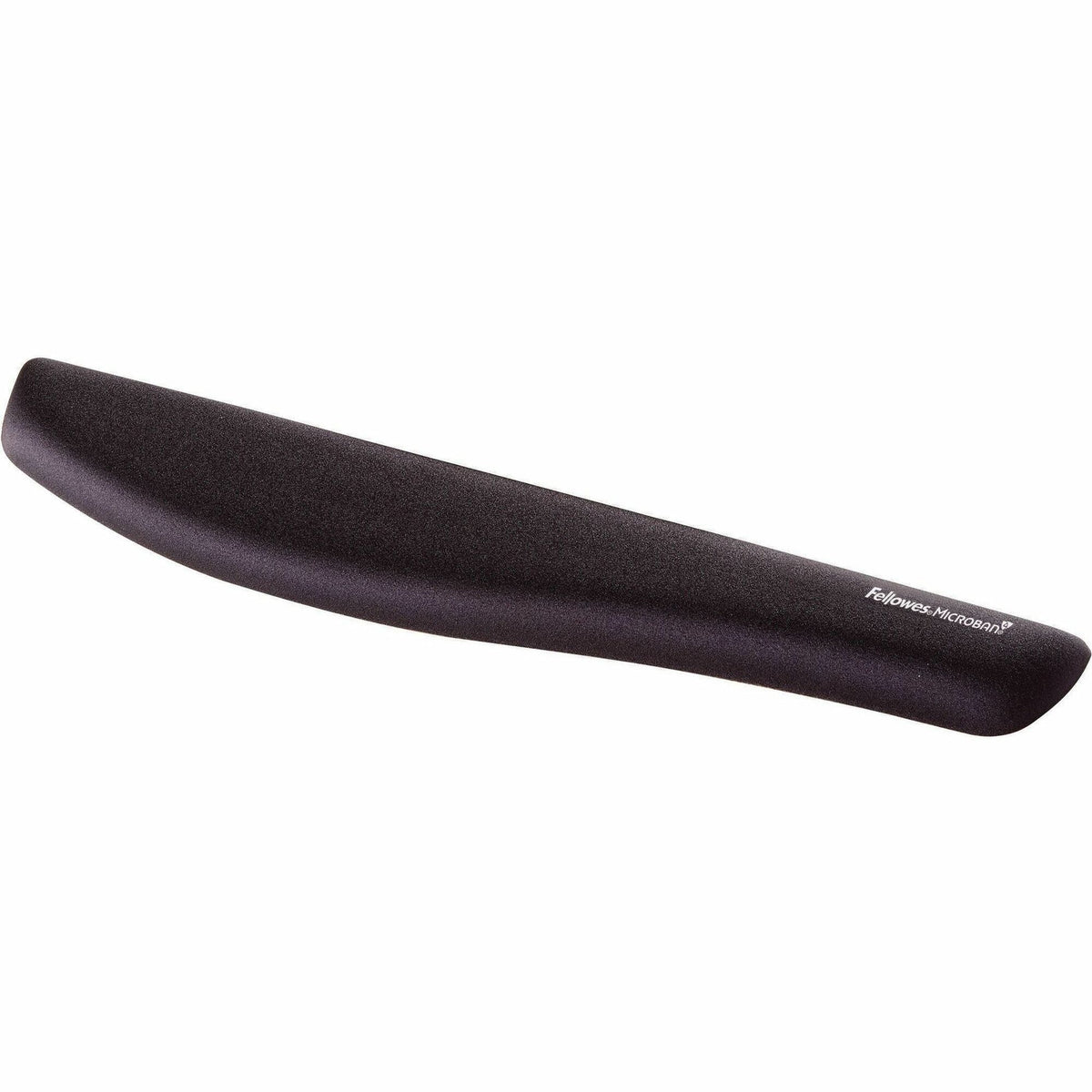 Fellowes PlushTouch Microban Keyboard Wrist Rest - 1" Height x 18.13" Width x 3.19" Depth - Black - Polyurethane - 1 Eac
