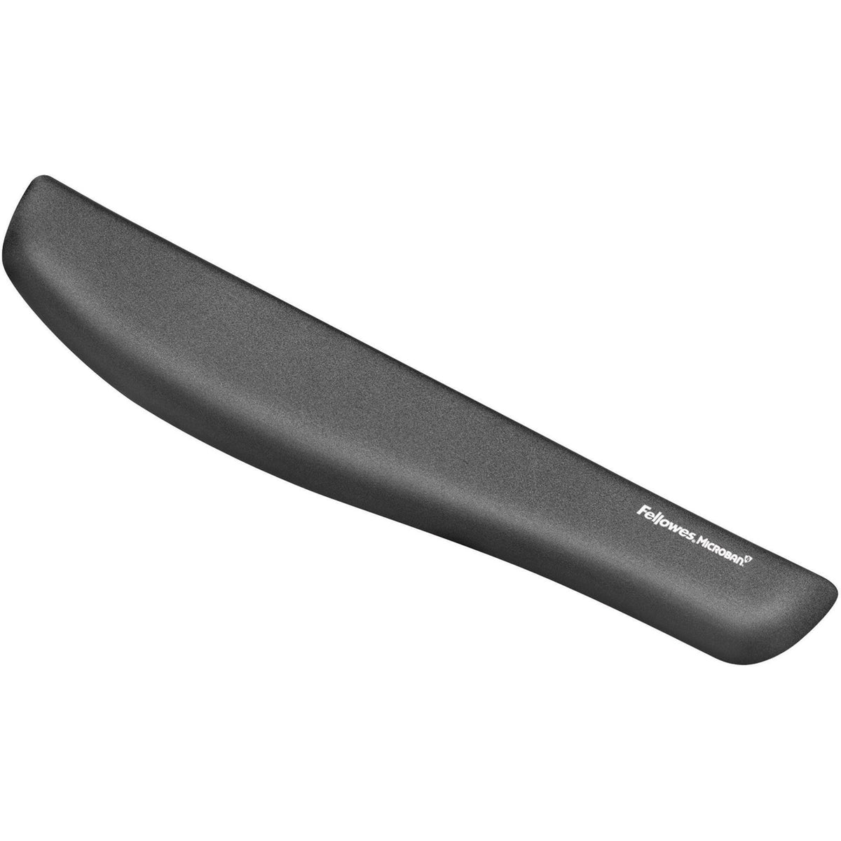 Fellowes PlushTouch Microban Keyboard Wrist Rest - 1" Height x 18.13" Width x 3.19" Depth - Graphite - Polyurethane, Foa