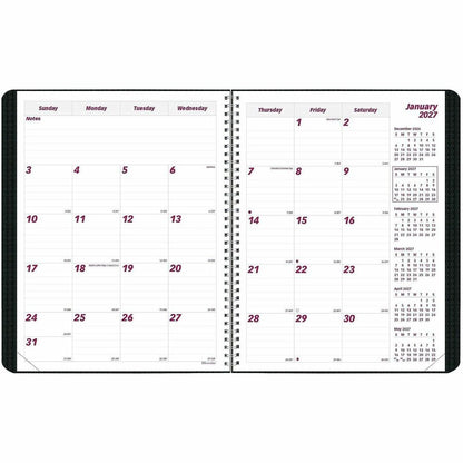 Brownline Monthly Planner - Julian Dates - Monthly - 14 Month - December 2026 to January 2028 - 1 Month Double Page Layo