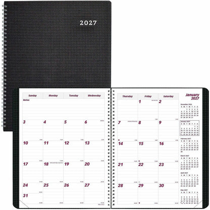 Brownline Monthly Planner - Julian Dates - Monthly - 14 Month - December 2026 to January 2028 - 1 Month Double Page Layo