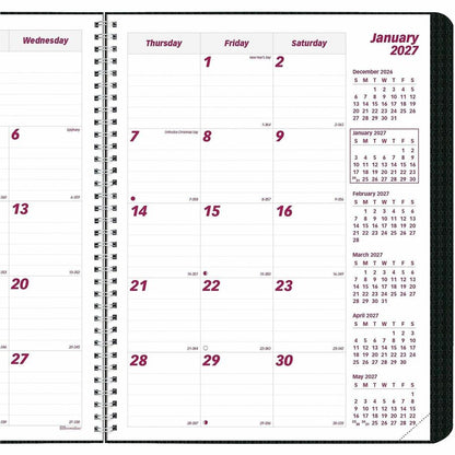 Brownline Monthly Planner - Julian Dates - Monthly - 14 Month - December 2026 to January 2028 - 1 Month Double Page Layo