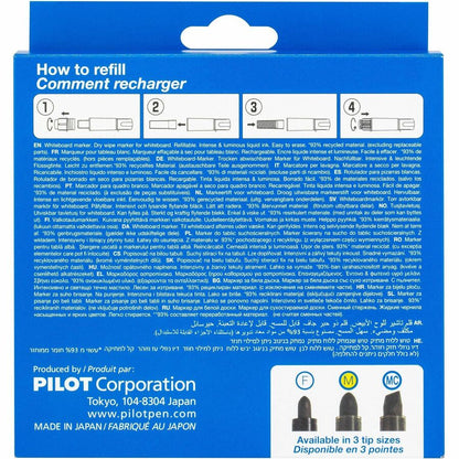 Pilot BeGreen VBoard Master Medium Bullet Marker - Refillable - 5 / Pack
