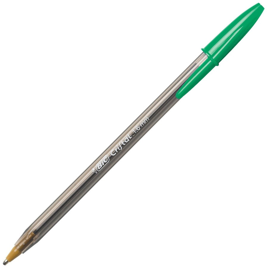 BIC Cristal Ballpoint Pen - 1.6 mm Bold Pen Point - Assorted Ink - Translucent Barrel - 24 / Pack