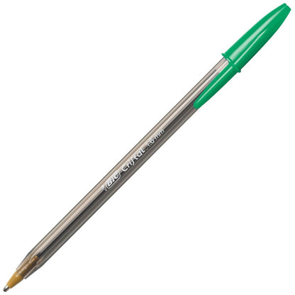 BIC Cristal Ballpoint Pen - 1.6 mm Bold Pen Point - Assorted Ink - Translucent Barrel - 24 / Pack