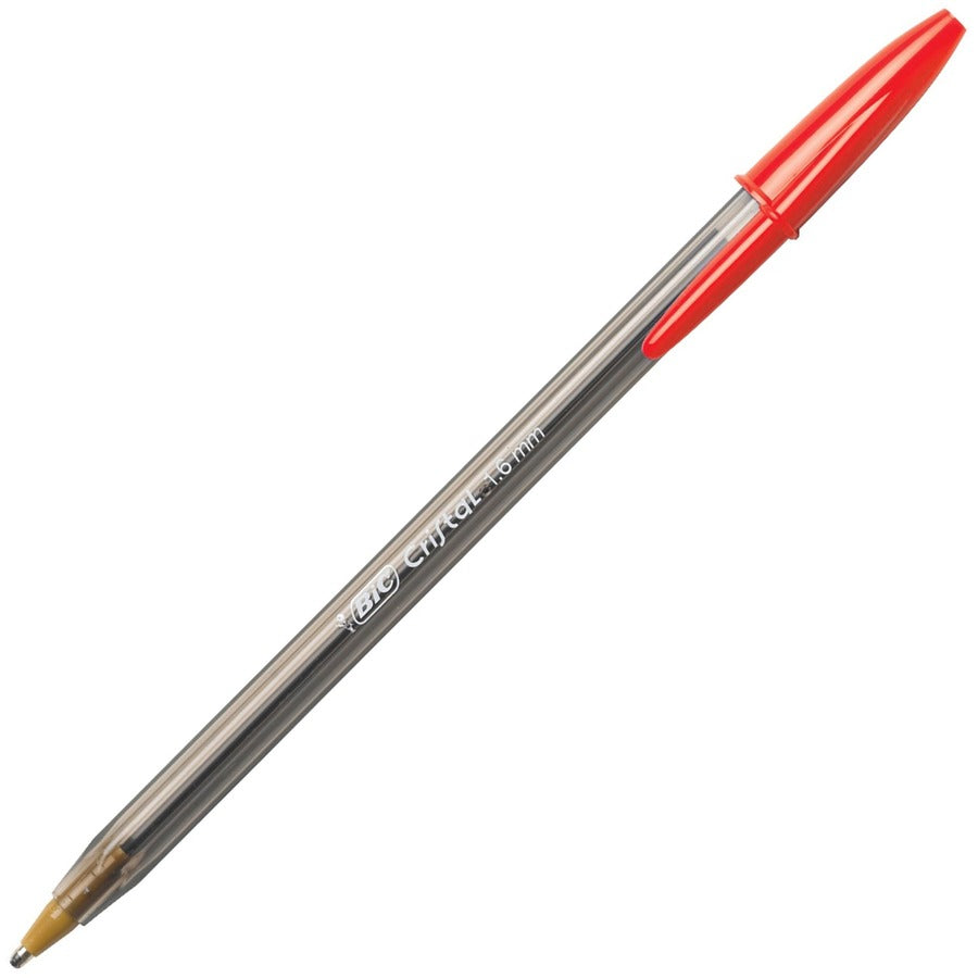 BIC Cristal Ballpoint Pen - 1.6 mm Bold Pen Point - Assorted Ink - Translucent Barrel - 24 / Pack