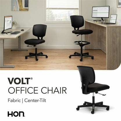 HON Volt Series Task Chair - Black - Fabric - 1 Each